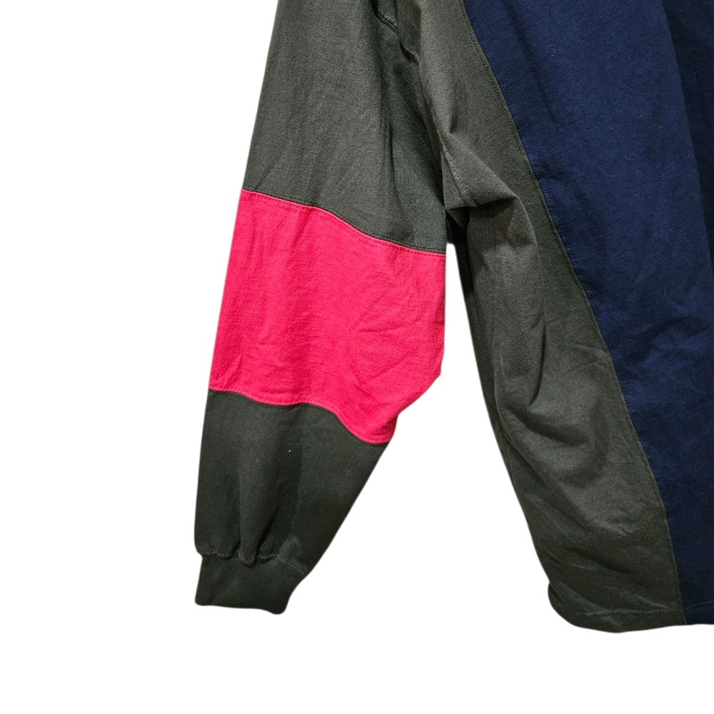 NWT Vintage 90's Chaps Ralph Lauren Colorblock Rugby Shirt Size Extra Large - Picture 3 of 7